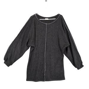 Peach Love California Emily Women's L Stretch Knit Casual Tunic Top, Made in USA